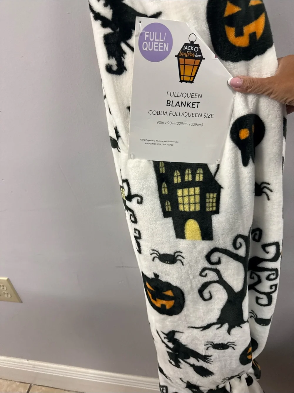 Full/Queen Halloween Throw Blanket by Jack O' Lantern